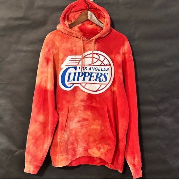 NBA Other - Los Angeles Clippers Red Tie-Dye Hoodie